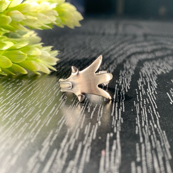 Sterling Claw Spoon Ring Silver Antique Gothic Jewelry Talon - Picture 6 of 11